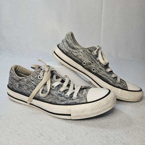 CONVERSE Chuck Taylor All Star Grey Fabric Women Sz 7 Sneaker - Picture 1 of 5